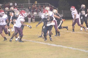 Jerrell Suber-O'Neal (22) exploits the Columbia defense. (Photo/Joe Seibles)