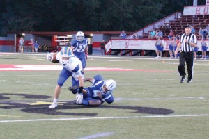 RWA's Webb Yongue slips the last defender and heads into the end zone. (Photo/Martha Ladd)